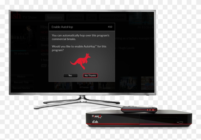 Dish Enable Autohop Screen With Hopper - Led-backlit Lcd Display Clipart