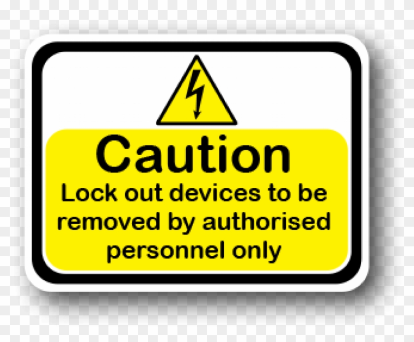 Yellow Caution Adhesive Floor Safety Signs - Sign Clipart