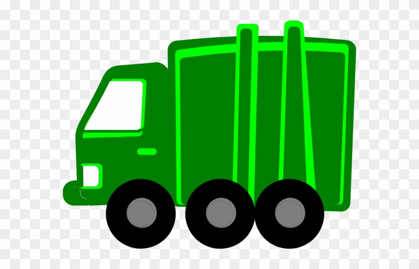 Lime Green Garbage Truck Svg Clip Arts 588 X 596 Px - Png Download #158183