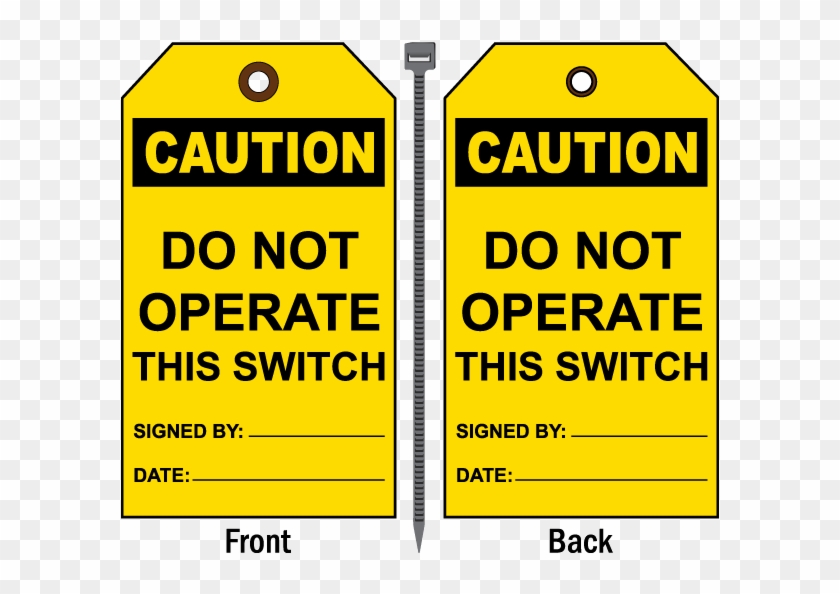 Item - Do Not Operate Tag Clipart
