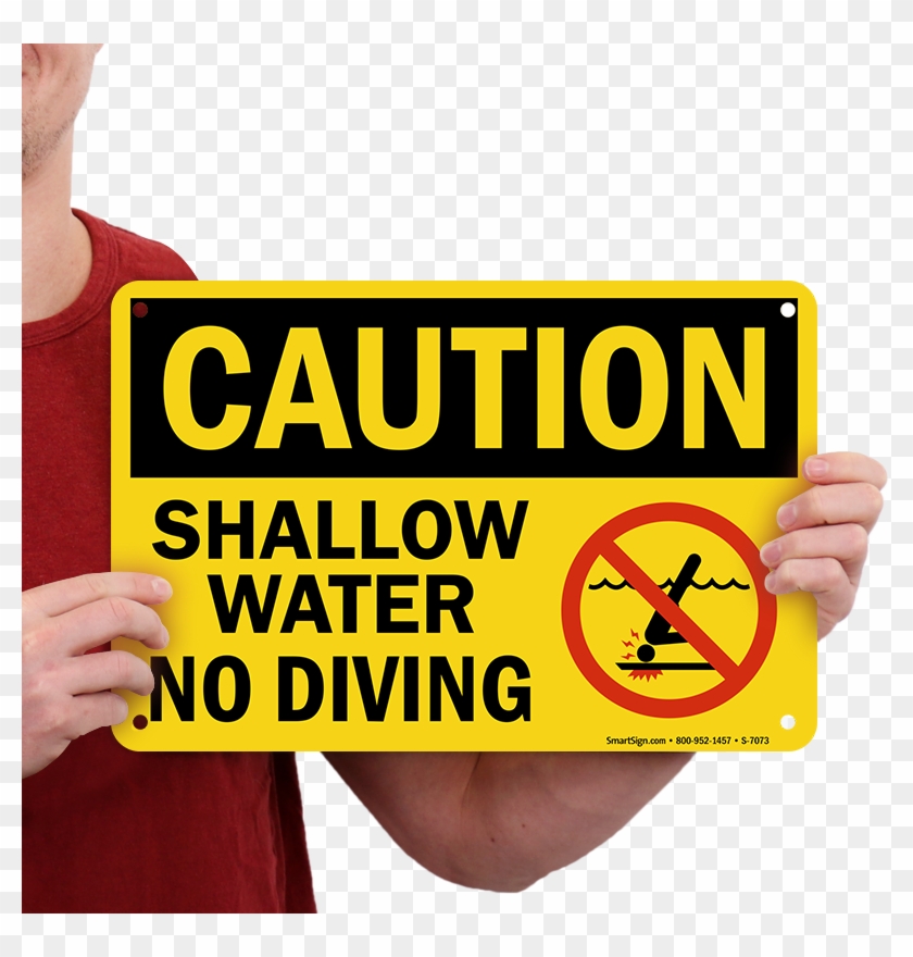 Pool Caution Sign - Sign Clipart