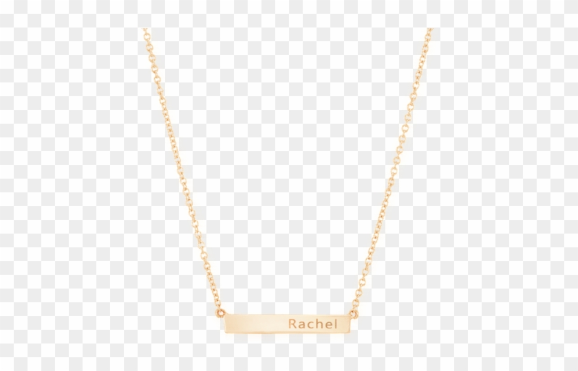 Engravable Bar Necklace - Chain Clipart #158309