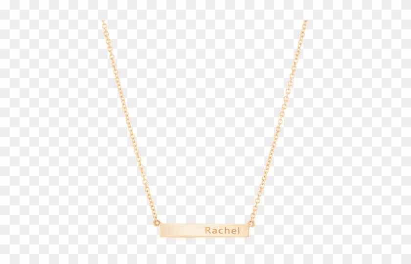 Engravable Bar Necklace - Chain Clipart