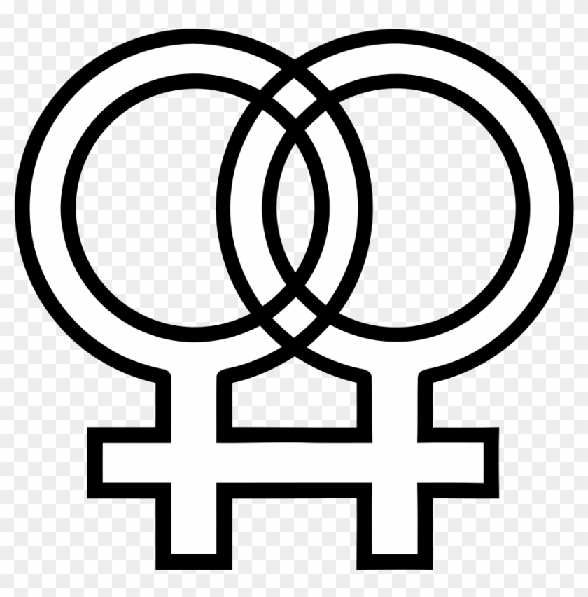 Linked Female Symbols - Bicycle Wheel Clipart