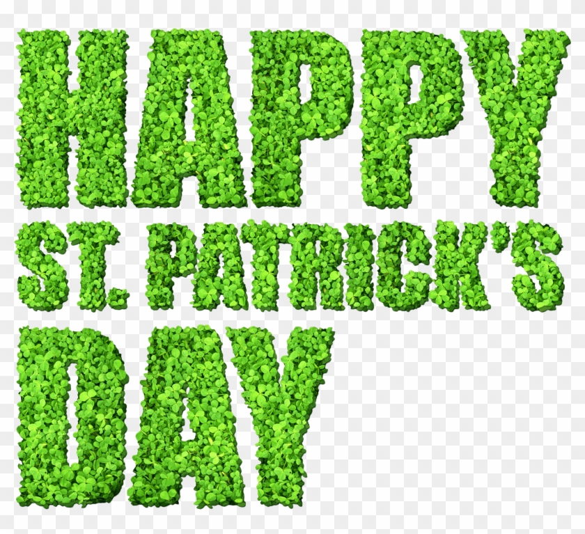 Happy St Patrick's Day Grass Sign - St Patrick Day Png Clipart
