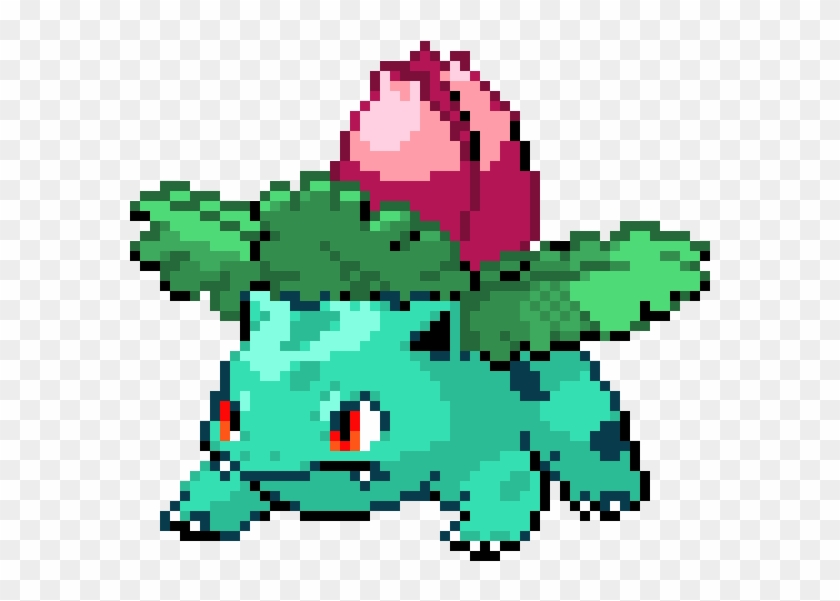 Bulbasaur - Ivysaur Pixel Art Clipart