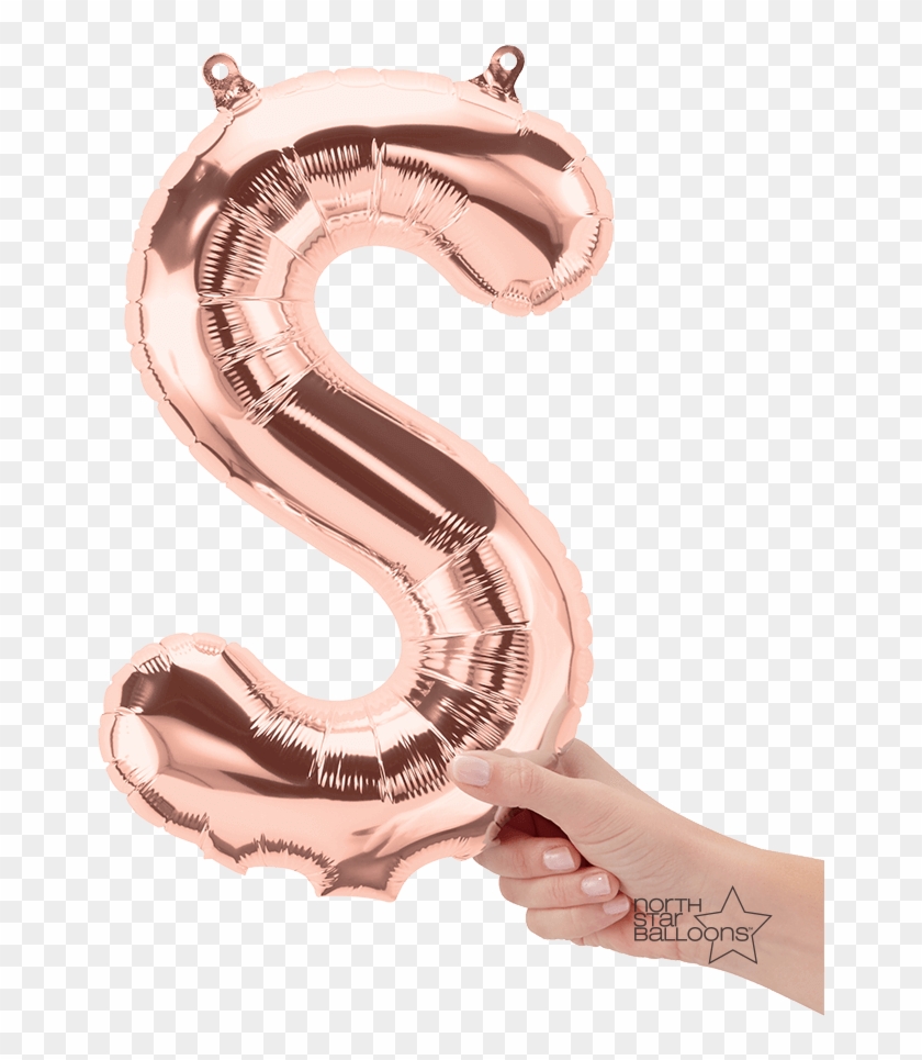 Rosegold - Rose Gold Balloon Letter S Clipart