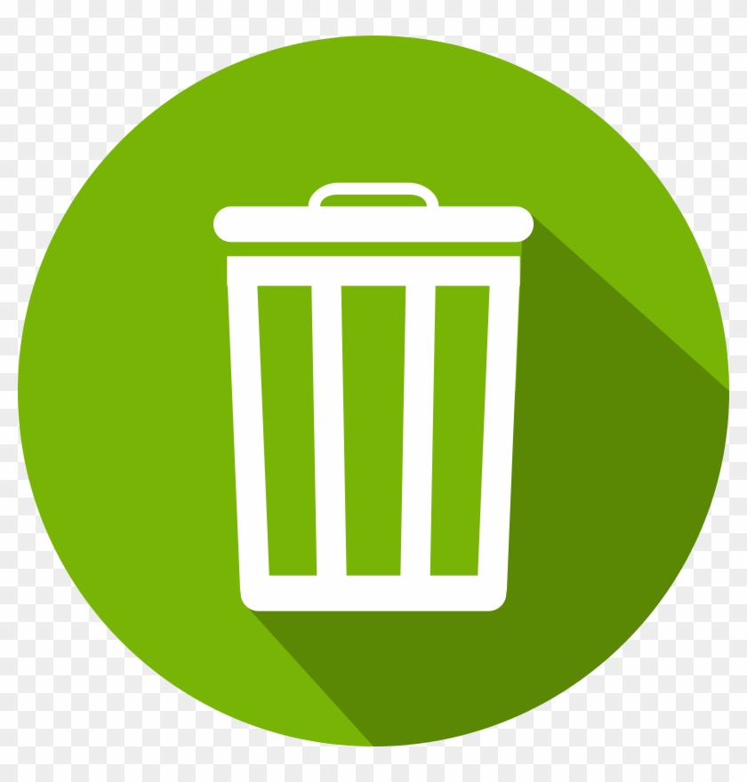 More Often Than Not, They Will Not Collect Your Garbage - Trash Can Flat Design Clipart #158935