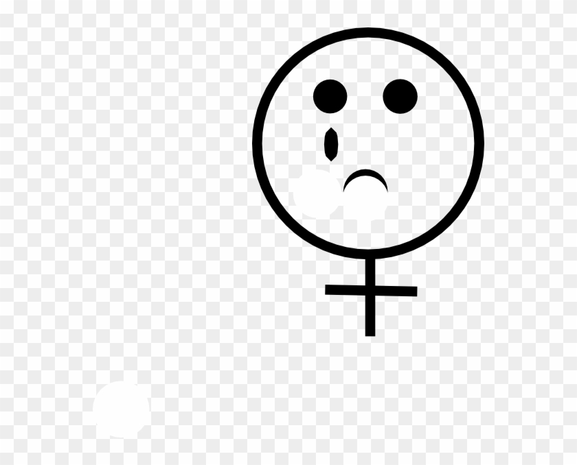 Female Symbol Sad Clip Art - Clip Art - Png Download
