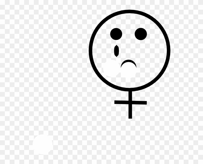 Female Symbol Sad Clip Art - Clip Art - Png Download #159177