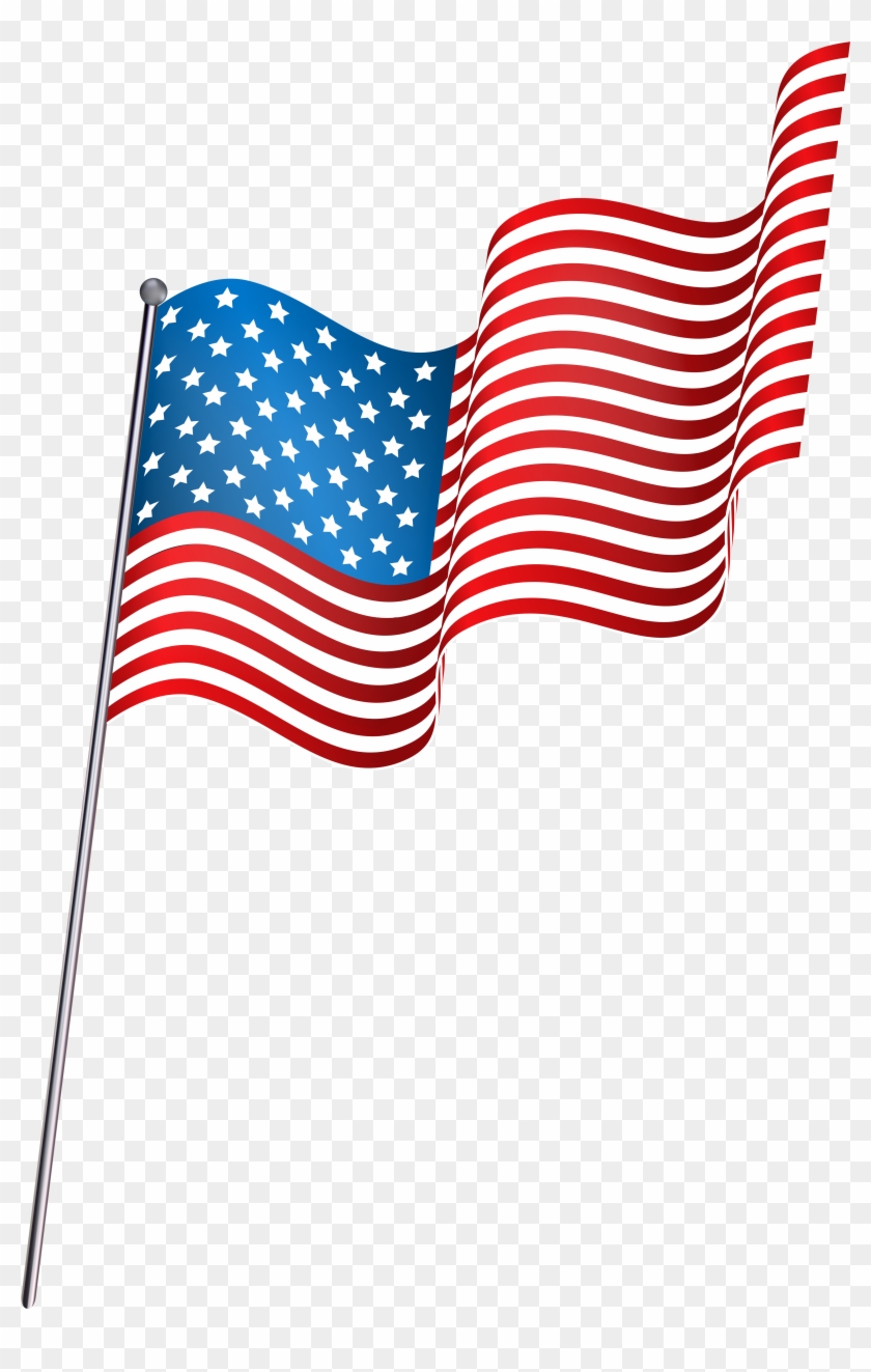 Transparent American Flag Clipart - Png Download #159249