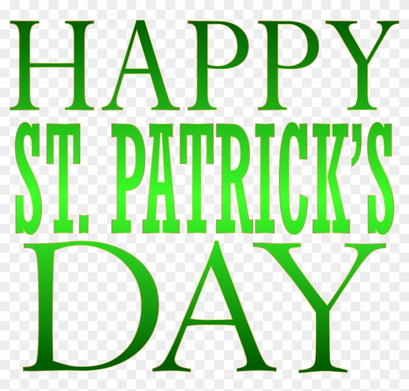 Happy Saint Patrick's Day Text Png Clip Art Transparent Png #159436