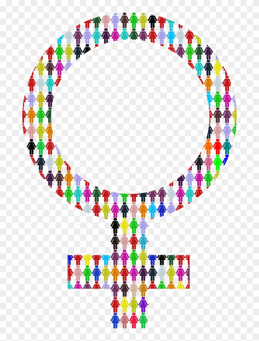Female Symbol Multicolor Clipart - Icons For Gender And Development - Png Download