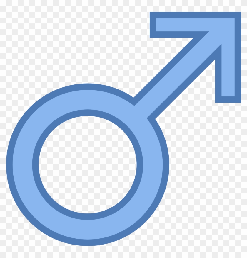 Male Gender Symbol - Sad Smiley Clipart