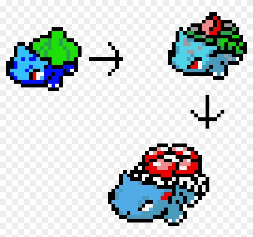 Bulbasaur Evolution - Venusaur Pixel Clipart