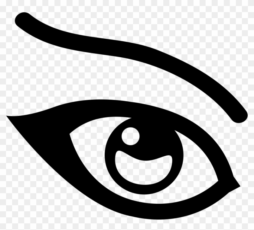 Female Eye Comments - Eye Liner Icon Clipart