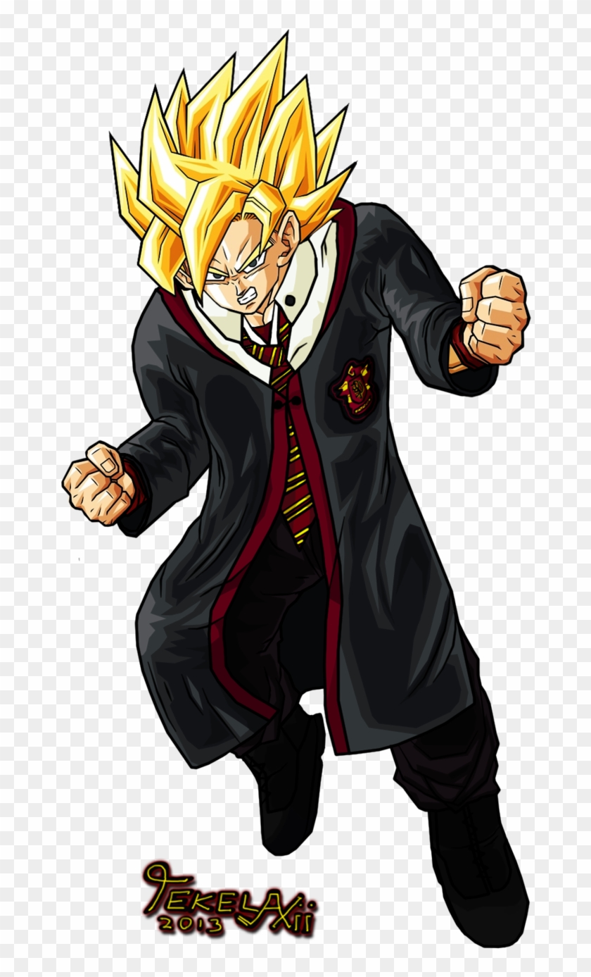 Goku Gryffindor By Tekelaxii-d5vasgr Clipart