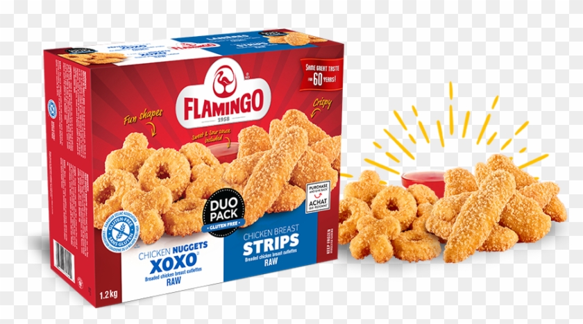 Nuggets & Strips Gluten Free Duo Pack - Flamingo Gluten Free Chicken Strips Clipart #1500171