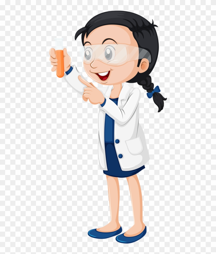 Profissões E Ofícios Mad Science Party, Owl Clip Art, - Cartoon Female Scientists - Png Download
