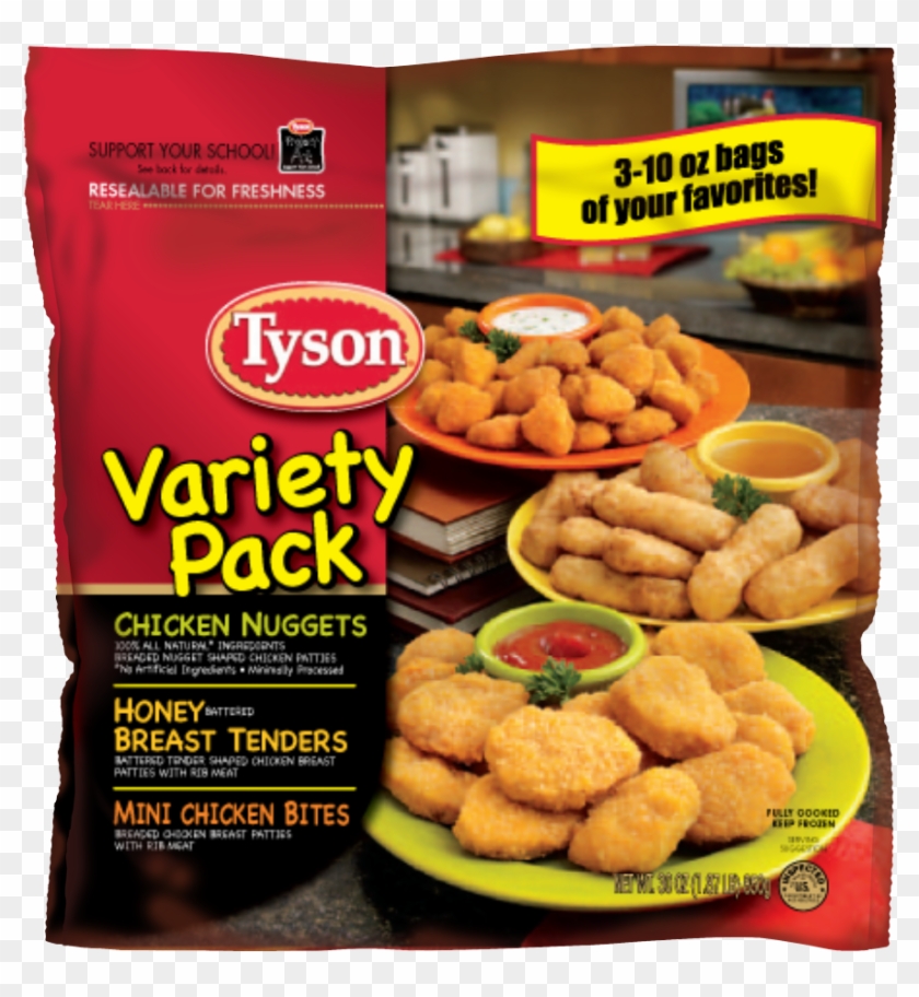 The Variety Pack Contains One 10-ounce Bag Each Of - Chicken Nugget Clipart