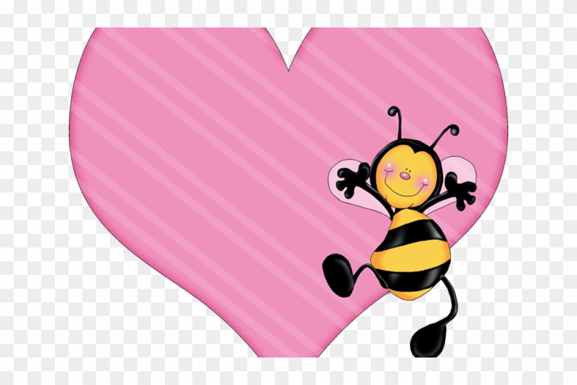 Bee Clipart Heart - Amistad Imagen Del Dia De San Valentin - Png Download #1500298