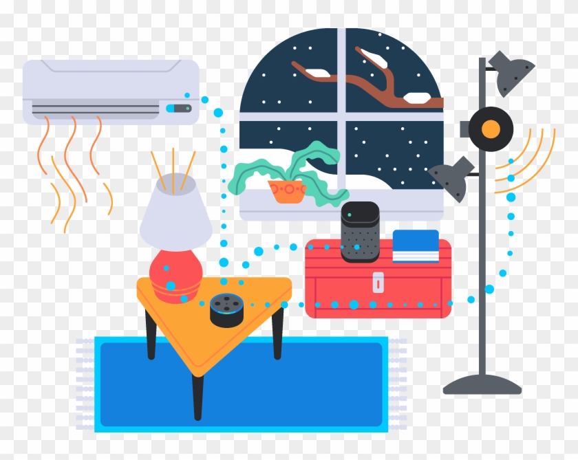 Connect Your Devices To Alexa - Graphic Design Clipart