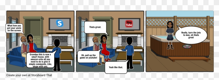 Amazon Echo House Of The Future - Cartoon Clipart