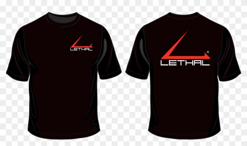 Lethal Logo T Shirt - Black Shirt Design Png Clipart