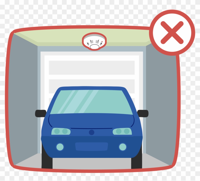 Smoke Detector Garages - City Car Clipart