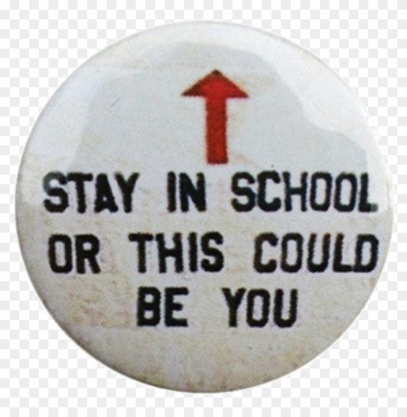 @theweirdearthen Pin And Patches, Mood Boards, Buttons, - Stay In School Or This Could Be You Pin Clipart