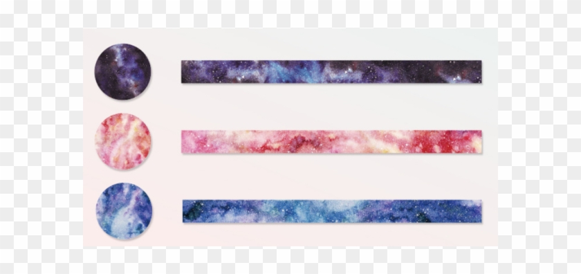 Starry Sky And Universe - Galaxy Washi Tape Piece Clipart #1501430
