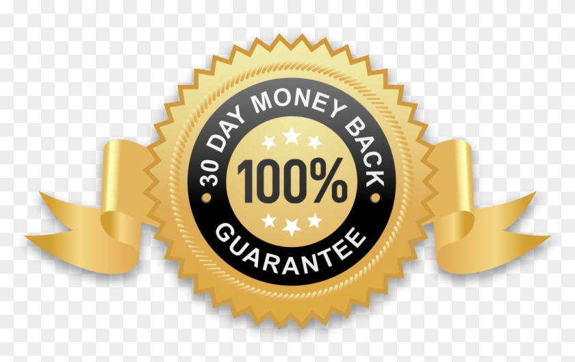 100% 30-day Money Back Guarantee - Safe And Secure Guarantee Clipart #1501458