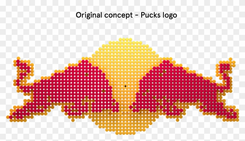 Behind The Bar, A Giant Pucks Logo Was Created To Relate - Illustration Clipart #1501616