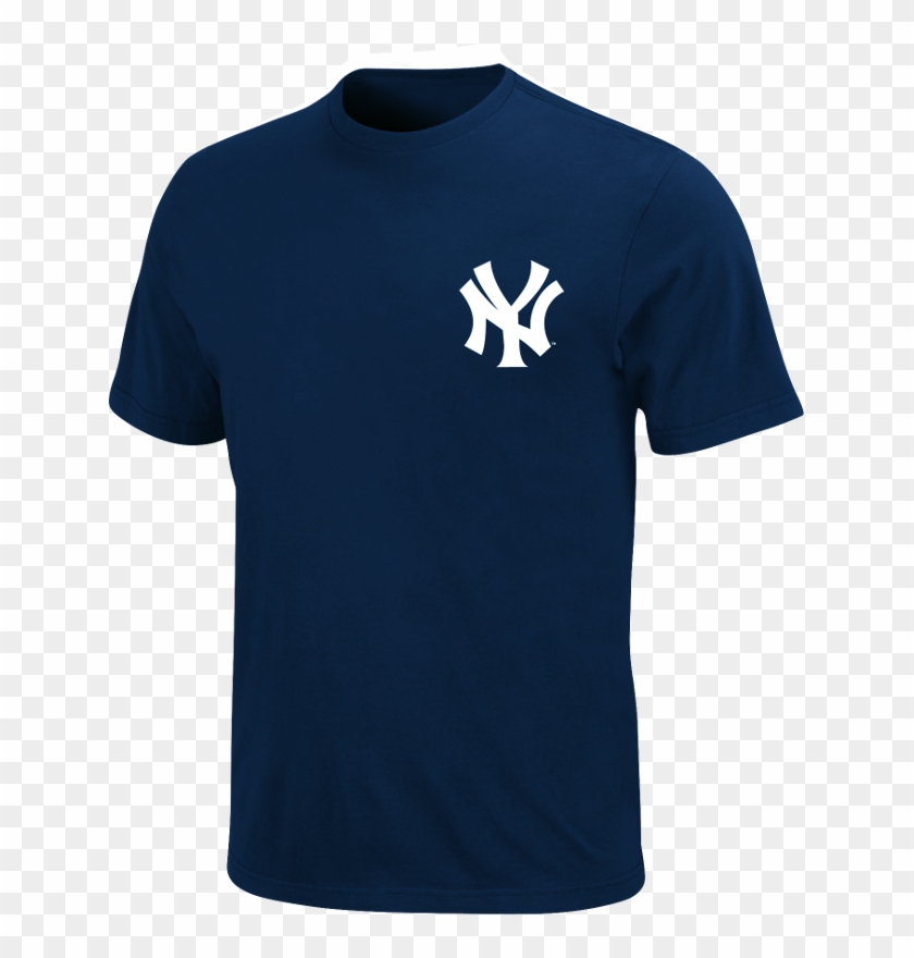 Yankees Navy Wordmark Youth Tee Photo - Logos And Uniforms Of The New York Yankees Clipart