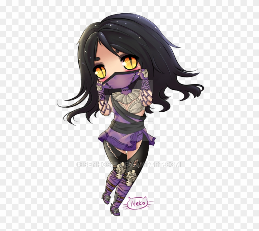 Mortal Kombat X Clipart Kitana Mortal - Mortal Kombat Mileena Chibi - Png Download