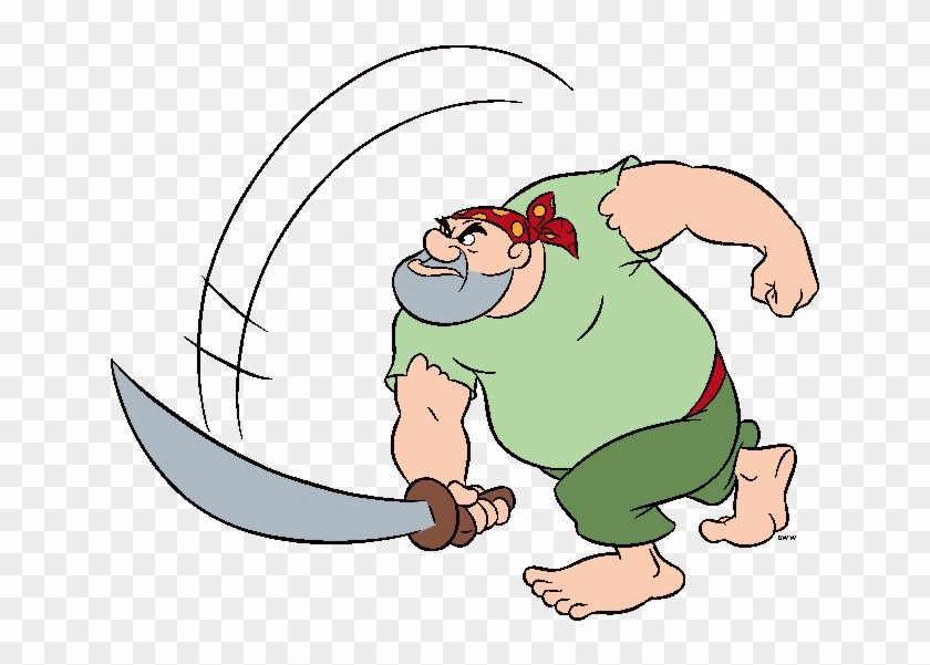 Pirate With Sword - Peter Pan Pirates Disney Clipart #1502175