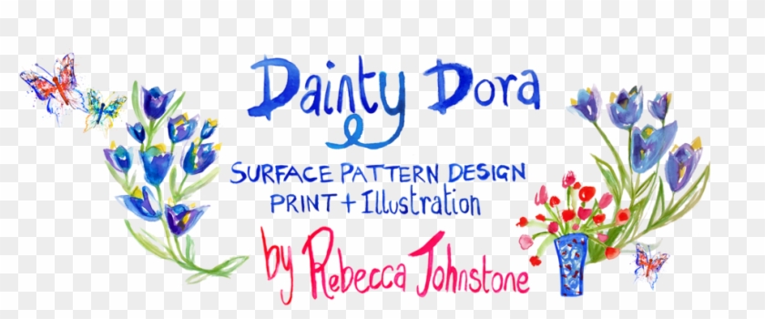 Local Designer Rebecca Johnstone Aka Dainty Dora Will - Calligraphy Clipart #1502429