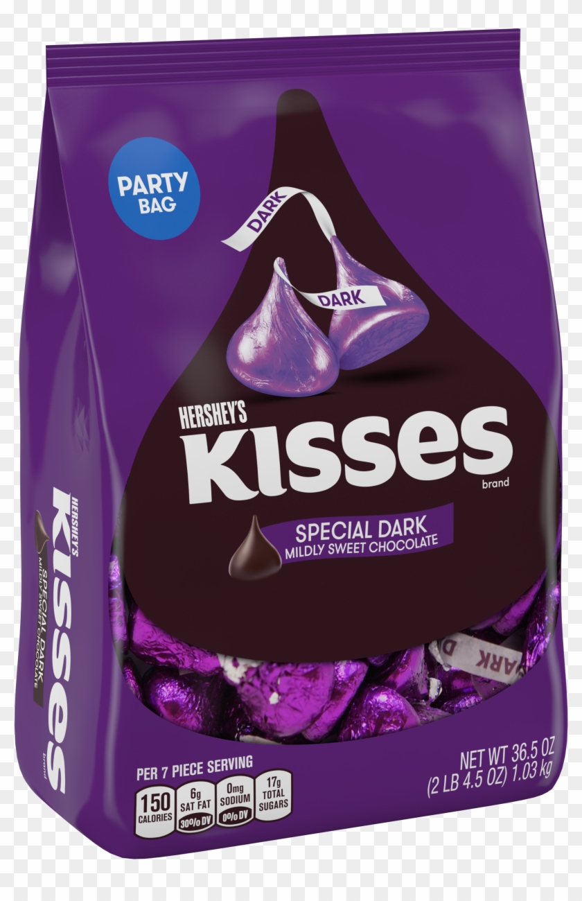 Hershey's Kisses Special Dark Mildly Sweet Chocolate - Kisses Dark Clipart #1502710