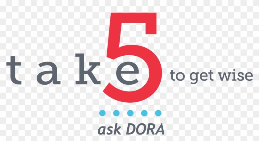 Take 5 To Get Wise - Circle Clipart