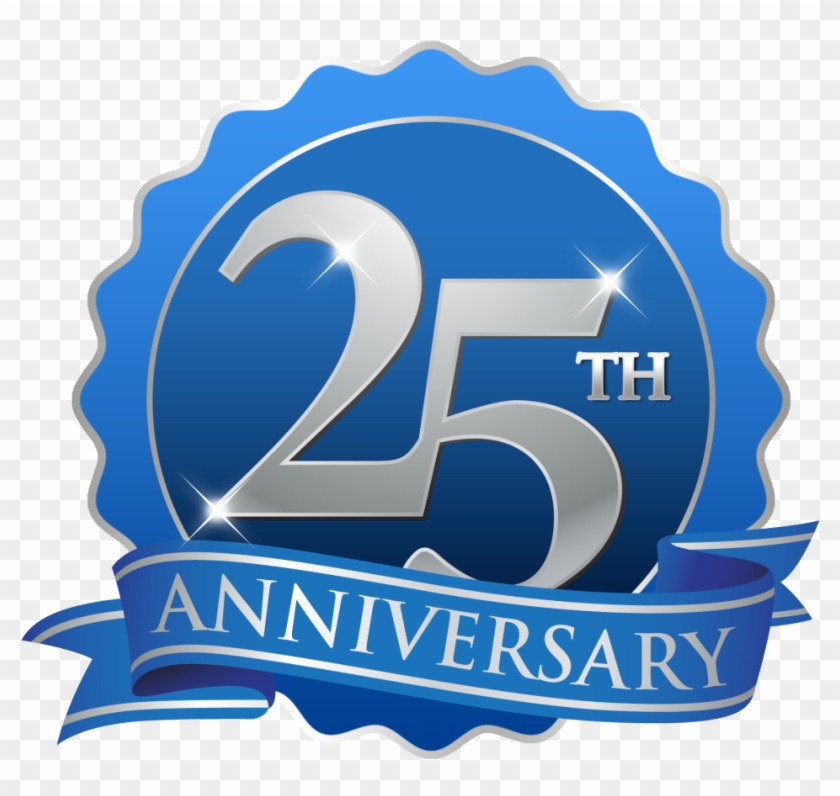 25th Anniversary Png - 25th Anniversary Blue Clipart