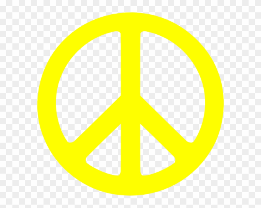 Peace Symbol Yellow Clipart