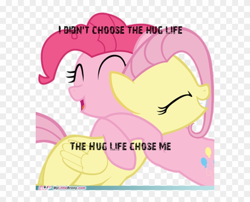 I Didn't Choose The Thug Life, The Thug Life Chose - My Little Pony Rarity Hugs Fluttershy Clipart #1504475