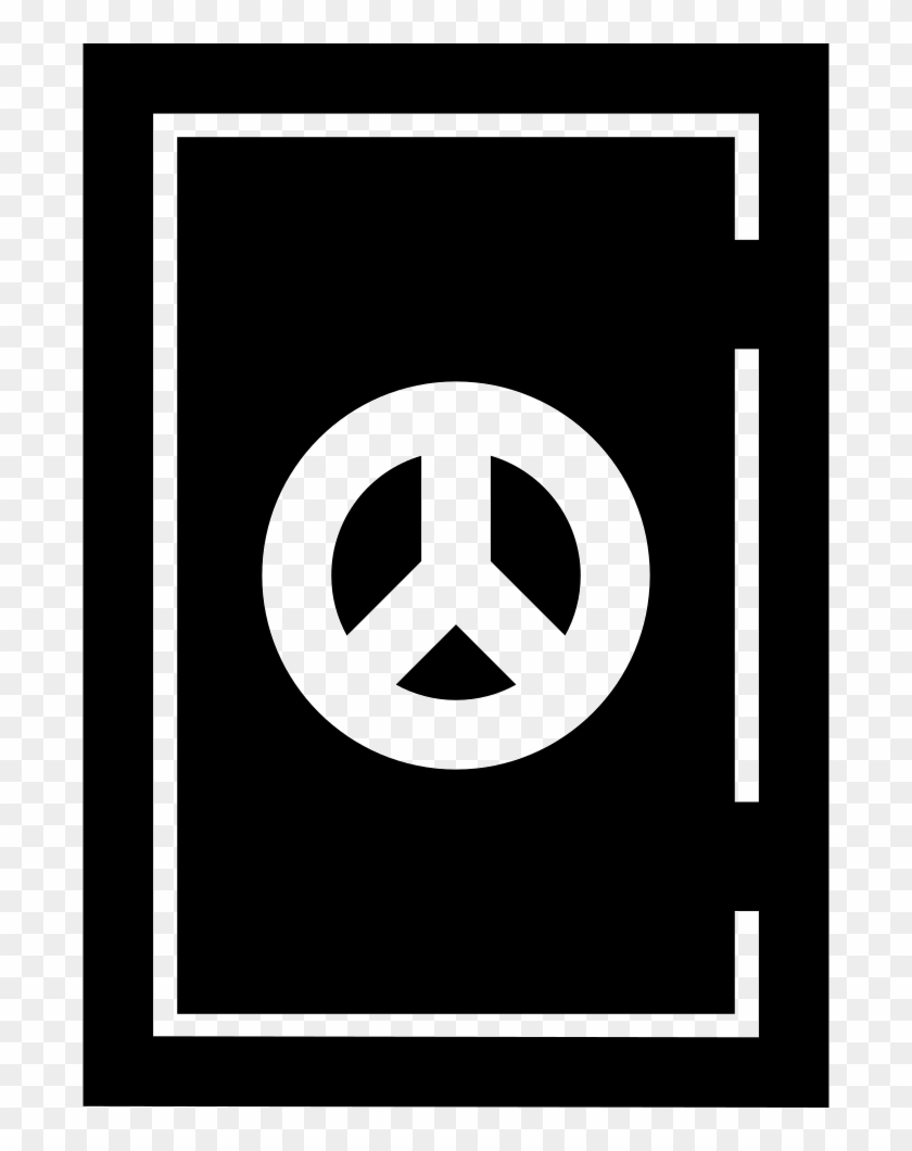 Door With Peace Sign Comments - Emblem Clipart #1504477