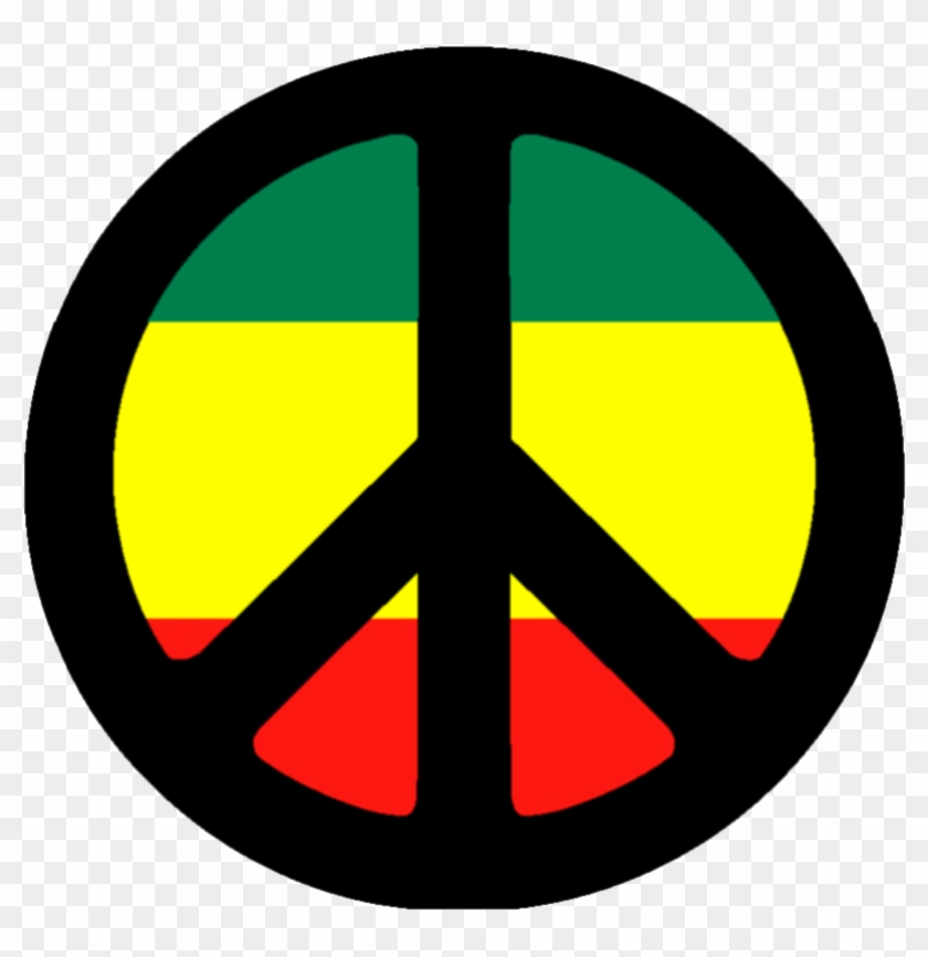 Bob Marley Peace Symbol , Png Download - Bob Marley Peace Sign Clipart #1504663
