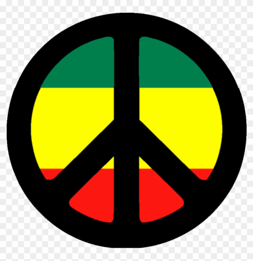 Bob Marley Peace Symbol , Png Download - Bob Marley Peace Sign Clipart