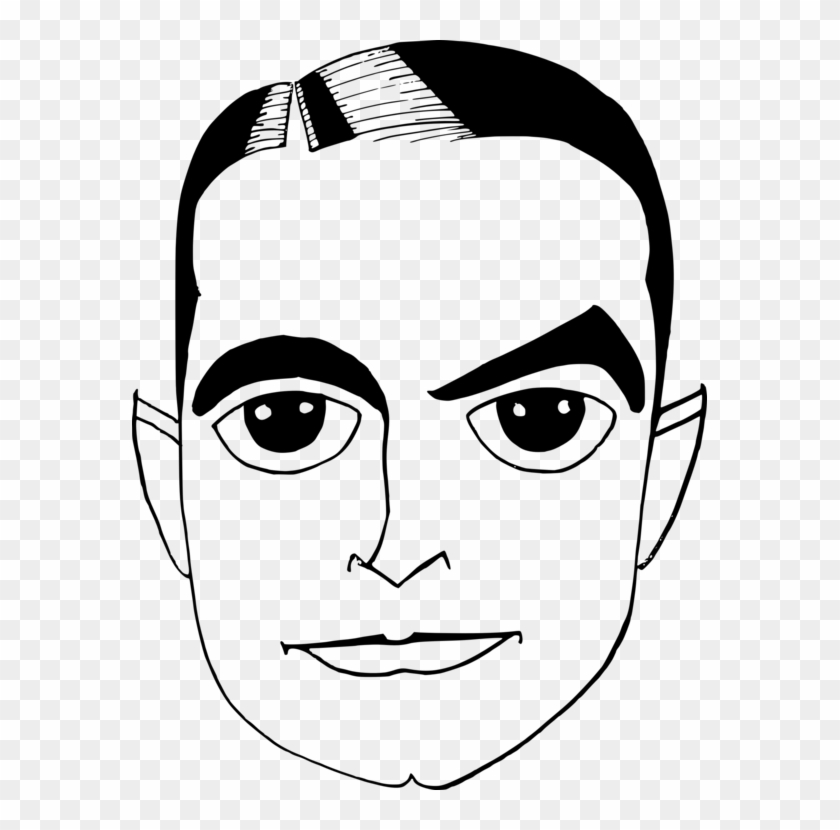 Elf Eye Face Man Line Art Clipart #1504787