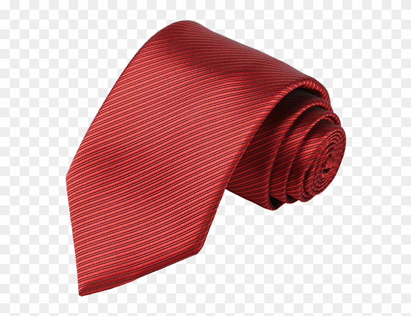 Kissties Men's Striped Tie In Red Color - Formal Wear Clipart #1505033