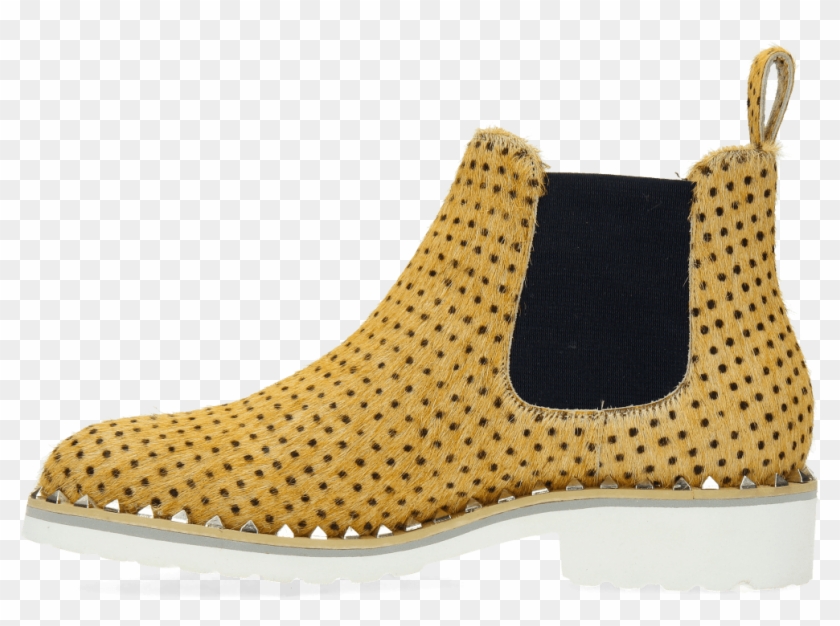 Ankle Boots Sissy 7 Hair On Beige Polka Dots - Chelsea Boot Clipart #1505170