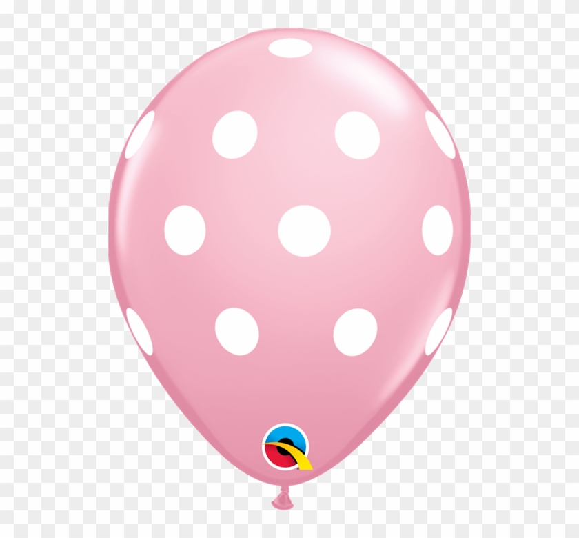 Pink Polka Dot Latex Balloon Clipart