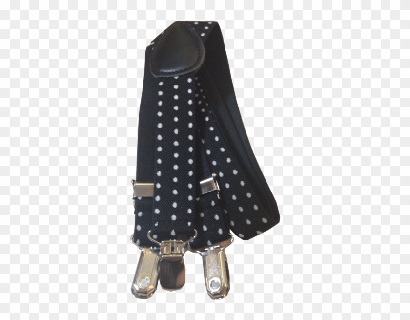 Black & White Polka Dot Suspender - Polka Dot Clipart #1505630